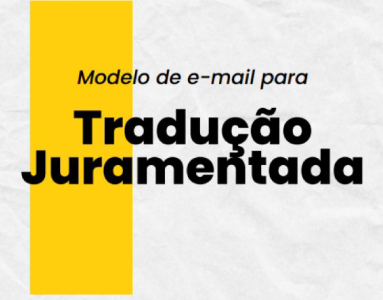 Modelo de e-mail para tradução juramentada na França