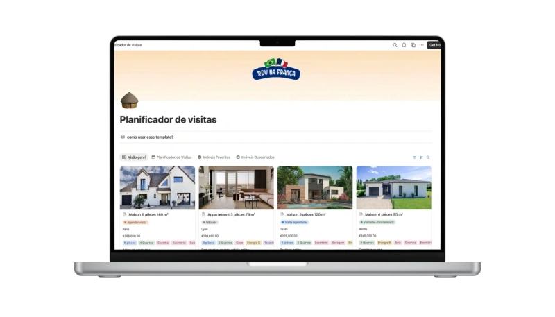 Modelos prontos e organização de documentos no Notion